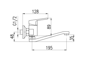 Смеситель для кухни Rav Slezak Colorado хром - 2
