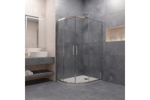 Душевой уголок RGW Passage PA-61 100х80 профиль хром стекло прозрачное  - 2