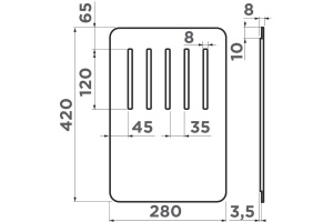 Разделочная доска для кухонной мойки Omoikiri дуб (4999031) - 3