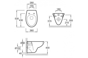 Комплект Jacob Delafon Patio E21734RU-00 кнопка хром - 2