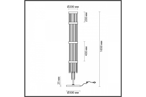 Торшер Odeon Light Hall York 4788/12F - 3