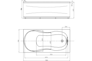 Акриловая ванна Aquatek Мартиника 180x80 - 2