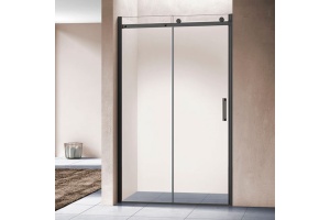 Душевая дверь в нишу Vincea Como VPS-1C120CLB 120 см, профиль черный, стекло прозрачное
