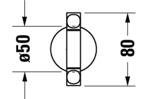 Полотенцедержатель Duravit Starck T 0099414600 черный, двойной - 3