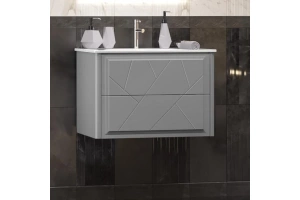 Тумба под раковину Opadiris Луиджи 70 серая матовая
