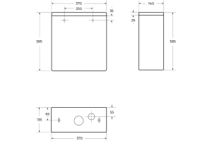 Бачок для унитаза BelBagno Lounge белый (BB045/051T) - 3