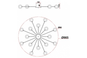 Потолочная люстра Freya Celebrity FR5242CL-16BS1 - 3