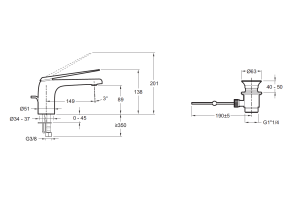 Смеситель для раковины Jacob Delafon Avid E97345-BN - 2
