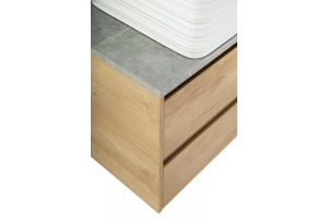 Столешница BelBagno 90х46 серый глянцевый мрамор (KEP-90-MGL) - 2