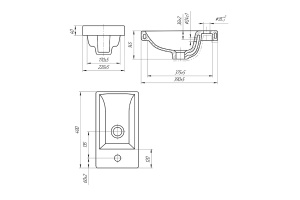 Мебельная раковина Misty Como 40 белая глянцевая - 3