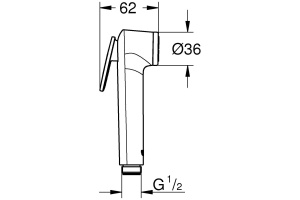 Гигиенический душ Grohe Tempesta-F 28020L01 белый - 3