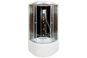 Душевая кабина DETO L810GM+ELBLACK с высоким поддоном, с сиденьем - 2