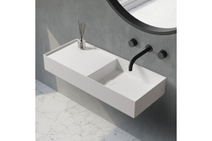 Раковина подвесная Abber Stein 80х36 белый матовый