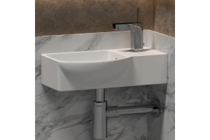 Раковина подвесная Ceramica Nova Element 40х22 белая левая - 3