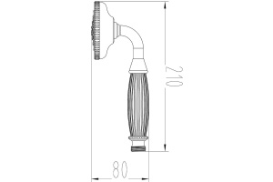 Душевая лейка Milacio MC.006.BBR - 3