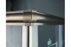 Душевой уголок Cezares Giubileo-A-2-80 стекло с узором, бронза - 2