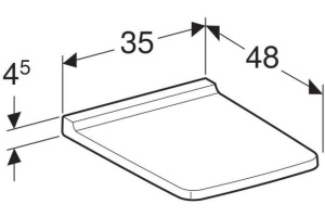 500.537.01.1 Geberit Xeno² Сиденье с механизмом плавного закрывания (soft close) - 2