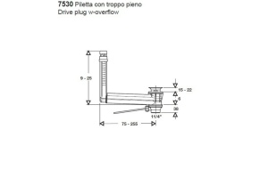 KERASAN Tribeca/Aquatech/Bentley Выпуск с переливом Geberit CLOU, цвет хром - 2