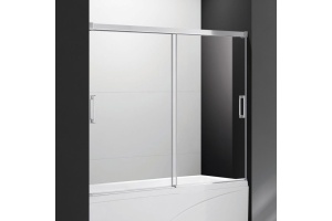 Шторка на ванну Cezares Tandem Soft VF 2 200/145 C Cr IV стекло прозрачное