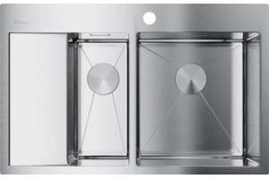 Мойка кухонная Omoikiri Akisame 78-2-IN-R нержавеющая сталь