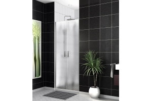 Душевая дверь в нишу BelBagno Uno 120х185 профиль хром стекло рифленое - 2