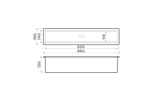 Встраиваемая сушка для посуды Omoikiri artceramic/deep ocean (4999040) - 2