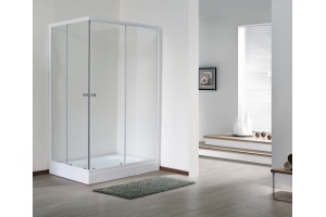 Душевой уголок Royal Bath HP 120х80 L с поддоном профиль белый стекло прозрачное - 3