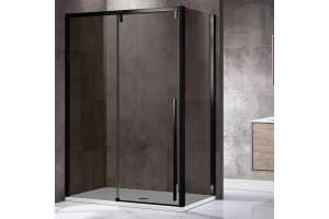 Душевой уголок Vincea Lugano VSR-1L9012CGB-1 120х90 см, профиль черный, стекло серое