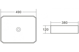 Рукомойник BelBagno BB1386 накладной - 3