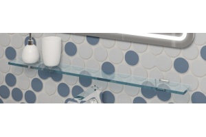 Полка Opadiris Элеганс 80 , стеклянная