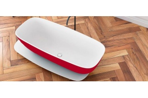 Ванна из литьевого мрамора Kolpa San Milo 174х75 красно-белая - 2