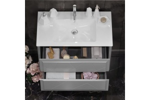 Тумба под раковину Opadiris Луиджи 90 серая матовая - 2