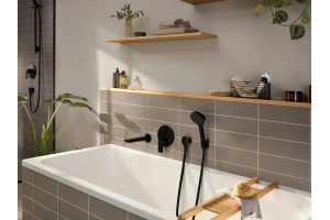 Смеситель для ванны с душем Hansgrohe Rebris E черный матовый - 2