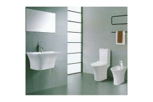 Унитаз-компакт Ceramalux белый (1217-P) - 2