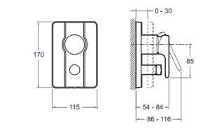 Смеситель Jacob Delafon Singulier E98720-CP для ванны с душем - 2