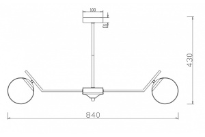 Потолочная люстра Freya Moonrock FR5173PL-08BS - 2
