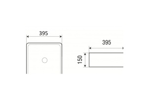 Раковина накладная Weltwasser ELBACH 20755 39.5 белый (10000003839) - 2