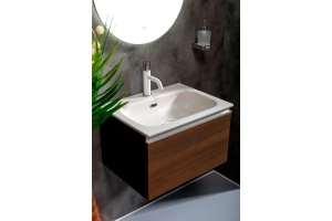 Тумба под раковину Armadi Art Vallessi 60 темное дерево - 2