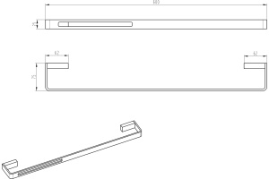Полотенцедержатель Boheme Q 10942-GM Gun Metall - 2
