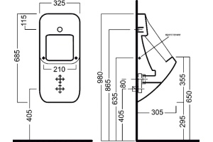 Писсуар Hatria Fusion q (YXE101) - 3