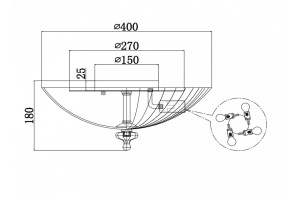 Потолочный светильник Maytoni Bonnet C809CL-04CH - 3