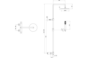 Душевая стойка Webert Elio EL980507015PVC хром - 3