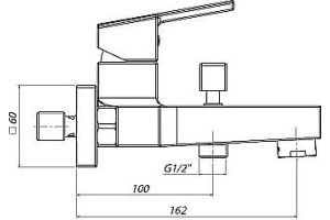 Смеситель для ванны с душем GPD Ritmo хром - 3