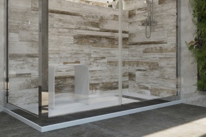 Поддон для душа STWORKI Эстерсунд 160x80 белый камень, с сифоном - 3