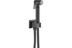 Смеситель встроенный с гигиеническим душем Timo Torne 4389/03SM черный - 2