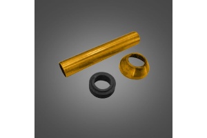 KERASAN Набор для подключения скрытого смывного бачка к напольному унитазу d=40мм, цвет хром