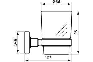 Стакан IOM с держат Ideal Standard A9120XG - 3