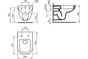 Подвесной унитаз Ideal Standard Tempo (W941106) - 3