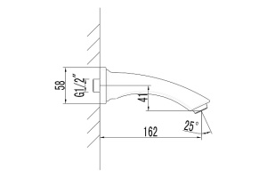 Излив для ванны Lemark Bronx графит (LM3781GM) - 2