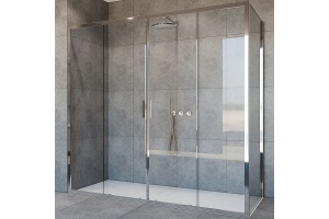 Душевой уголок Vincea Garda 200х90 хром стекло прозрачное